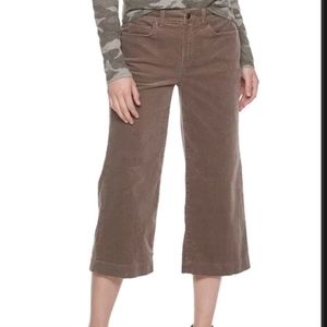 Sonoma Lifestyle Corduroy Wide Leg Crop Pants Size 6